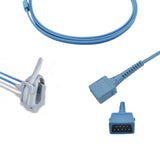 APK Technology Soft Silicon Wrap Oximetry Sensor with Integral Belt, showing cable & BCI plug